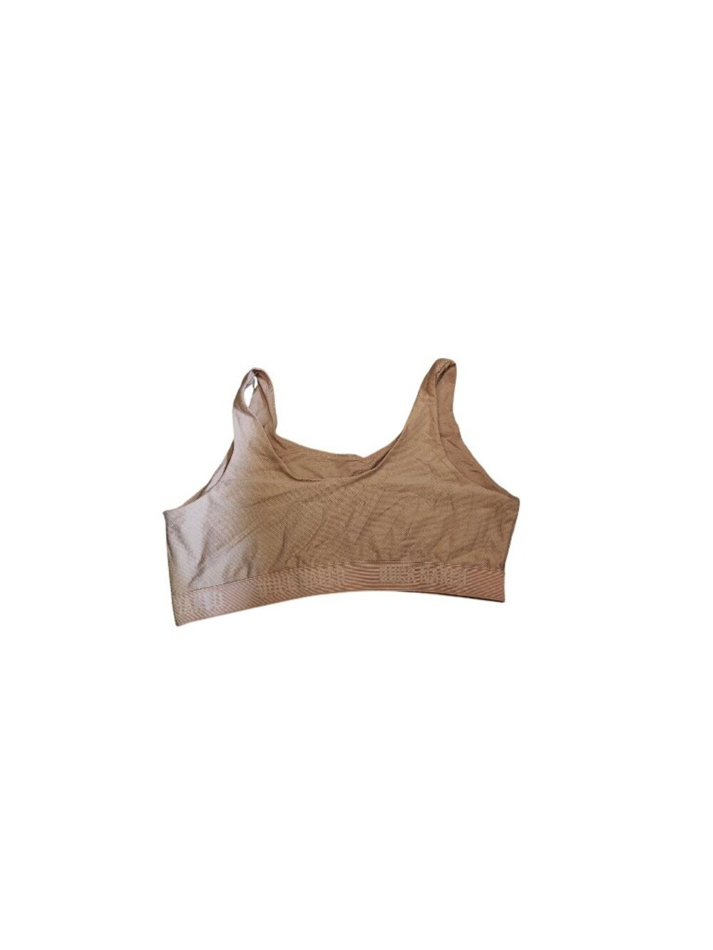 Women Duluth Trading Buck Naked Bralette Stretch Bra Light Blush Pink Size XL